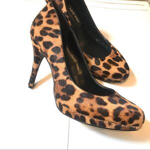 👠Nine West animal print calf hair heels. Size 6.5